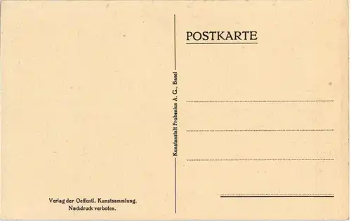 Künstlerkarte - sign. Hans Holbein -197378