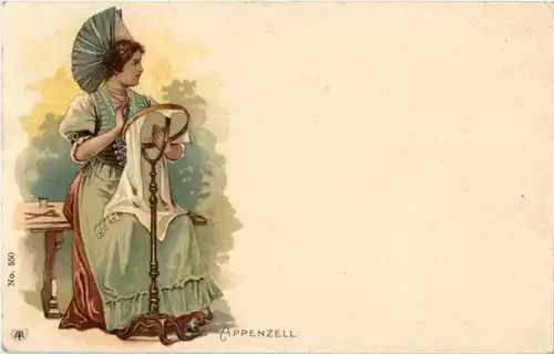 Appenzell - Litho - Tracht -197754