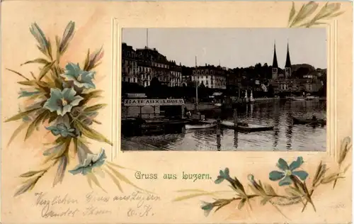 Gruss aus Luzern - Litho -195048
