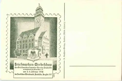 Neukölln - Briefmarken Werbeschau 1938 -158262