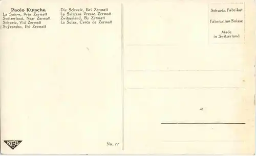 Künstlerkarte - Paolo Kutscha -196996