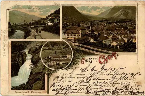Gruss aus Chur - Litho -196206