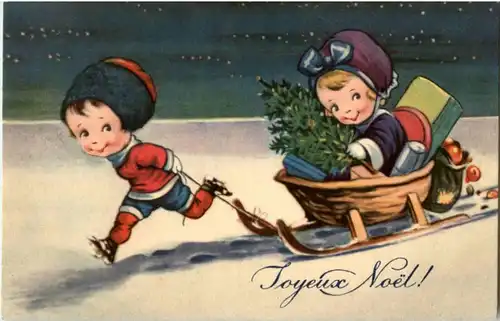 'Kinder auf Schlitten -196970