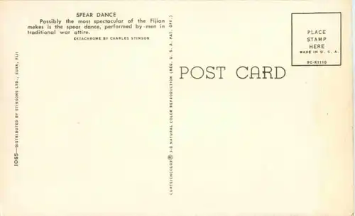 Fiji - Spear Dance -197420