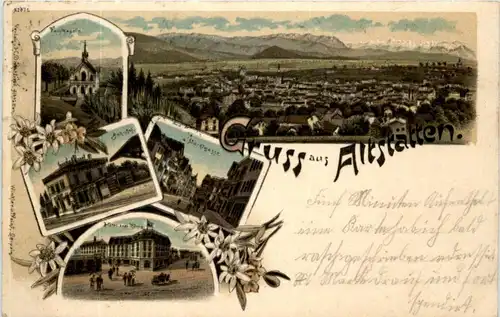 Gruss aus Altstätten - Litho -198934