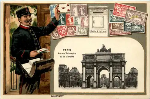 Paris - Litho - Timbres -198184