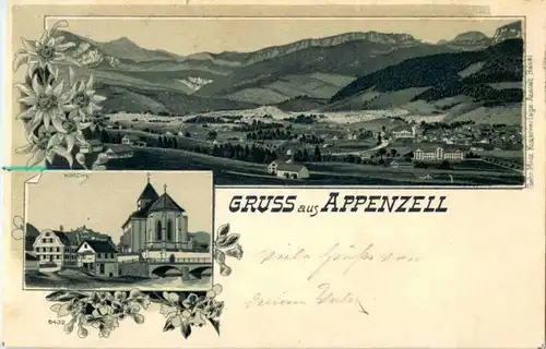 Gruss aus Appenzell - Litho -189112