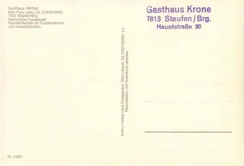 Staufen - Gasthaus Krone -196572