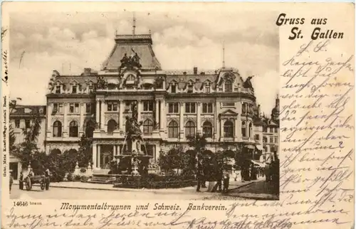 Gruss aus St. Gallen - Schwei. Bankverein -199304