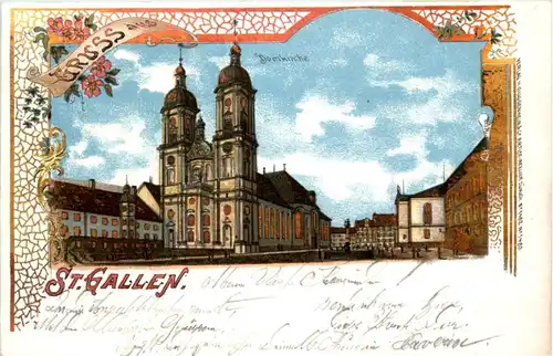Gruss aus St. Gallen - Litho -199408