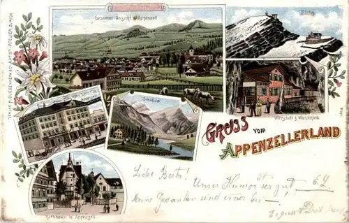Gruss aus Appenzell - Litho -189116