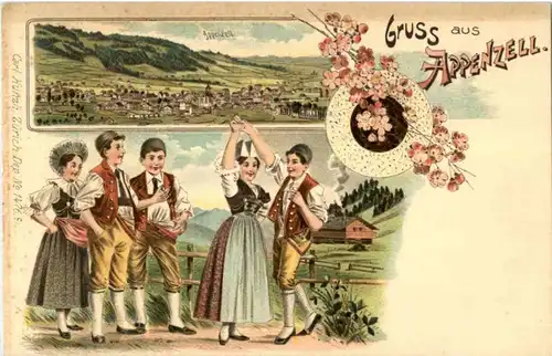 Gruss aus Appenzell - Litho -189094