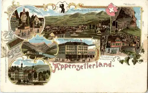 Gruss aus Appenzell - Litho -189114