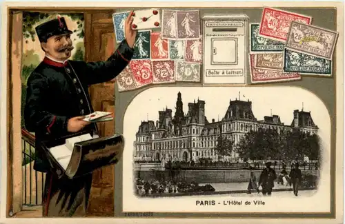 Paris - Litho - Timbres -198194