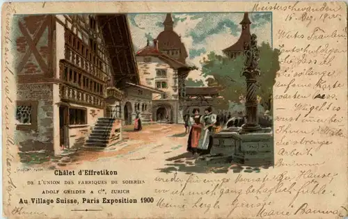 Chalet d Effretikon - Litho -189584
