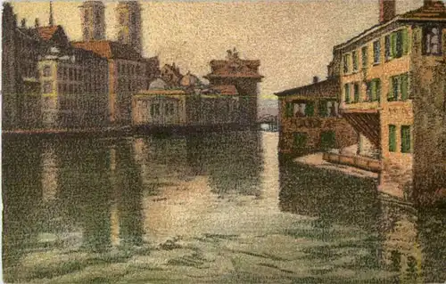 Zürich - Künstlerkarte E. Schlatter -189850