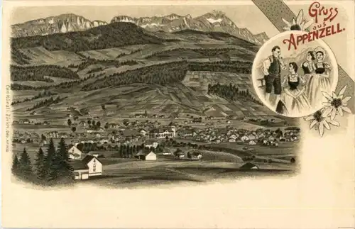 Gruss aus Appenzell - Litho -189102