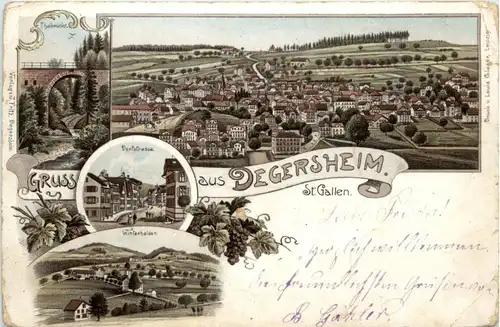 Gruss aus Degersheim - Litho -199182