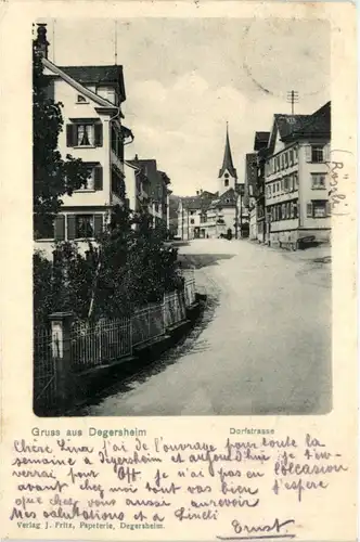 Gruss aus Degersheim - Dorfstrasse -199164