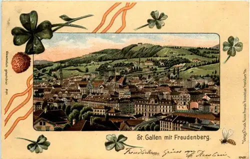 St. Gallen - Prägekarte -199378