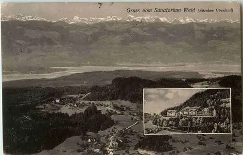 Gruss vom Sanatorium Wald -190398