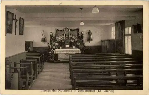 Niederurnen - Inneres der Notkirche -161562
