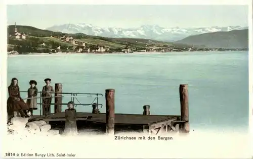 Zürichsee mit den ergen -189816