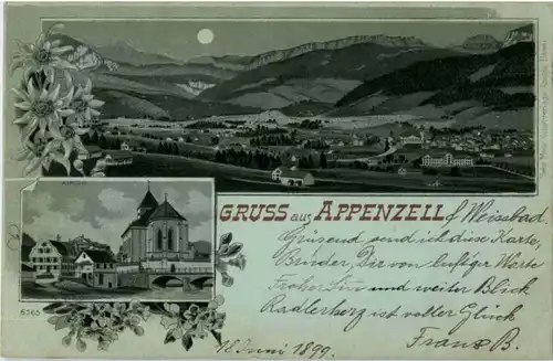 Gruss aus Appenzell - Litho -189110