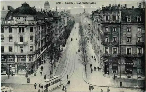 Zürich - Bahnhofstrasse mit Tram -189944