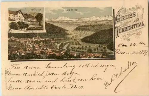 Gruss aus Turbenthal - Litho -190322