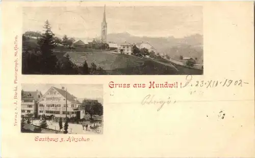 Gruss aus Hundwil - Gasthaus zum Hirschen -161980