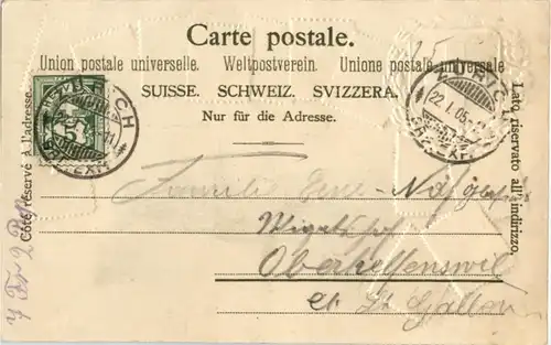 Gruss aus Zürich- Briefmarken - Litho -190604