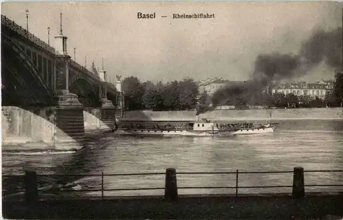 Basel - Rheinschiffahrt -191866