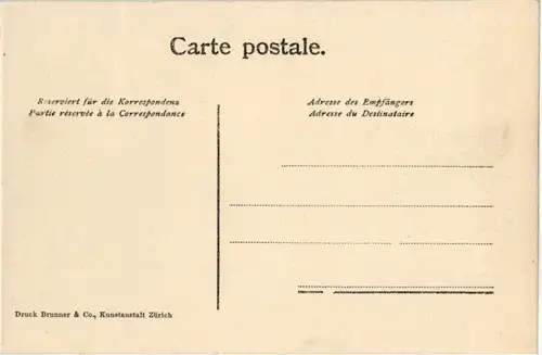 Zürich - Werbekarte Seidenstoff Fabrik -190590