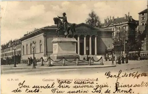 Geneve - Monument General Dufour -162872