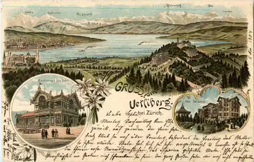 Gruss vom Uetliberg - Litho -189722