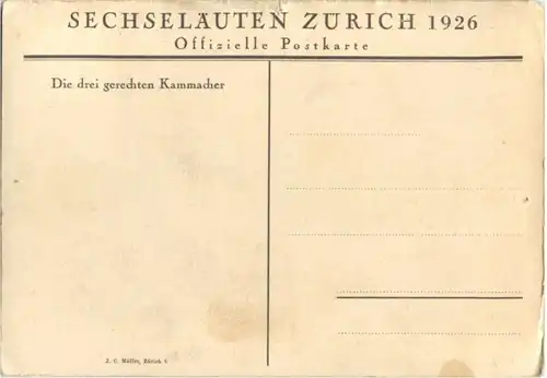 Zürich - Sechseläuten 1926 - Künstlerkarte A. Bader -189900