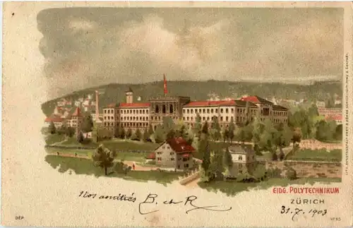 Zürich Polytechnikum - Litho -192932