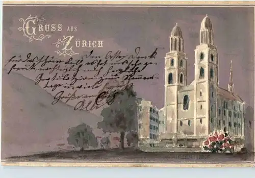 Gruss aus Zürich - Prägekarte -192606