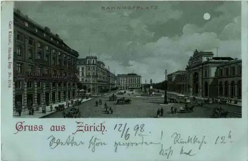 Gruss aus Zürich - Litho 1898 -192800