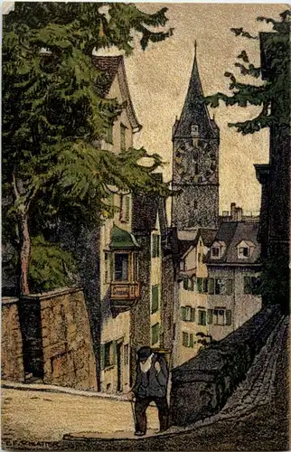 Zürich - Künstlerkarte E. Schlatter -192978