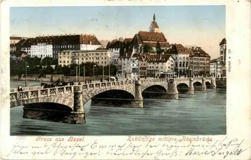 Basel - Zukünftige mittlere Rheinbrücke -191942