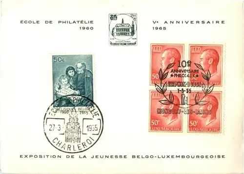 Charleroi - Ecole de Philatelie 1965 -190998