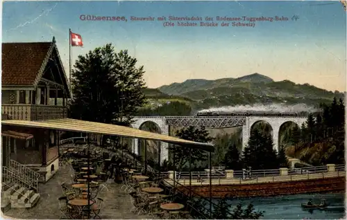 Gübsensee - Stauwehr mit Sitterviadukt -164508