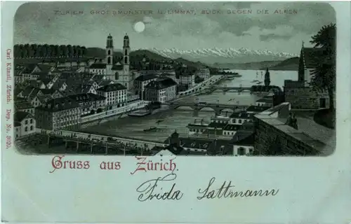 Gruss aus Zürich - Litho 1898 -192790