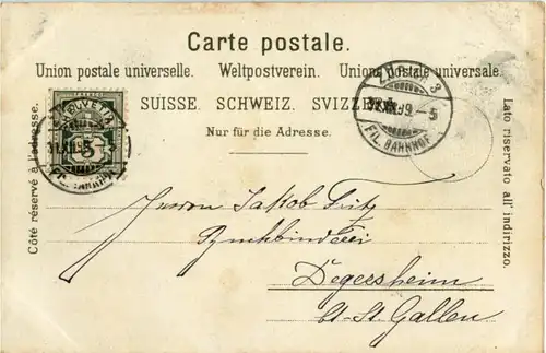 Zürich - Neujahr 1899 1900 -193172