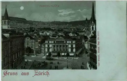 Gruss aus Zürich - Litho 1898 -192794