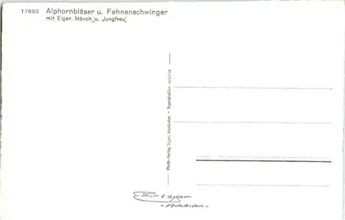 Eiger Mönch Jungfrau - Fahnenschwinger -165004