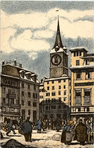 Zürich - Künstlerkarte -192974