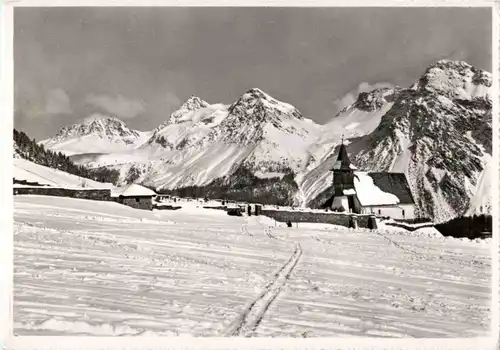 Arosa - Skifeld mit Bergkirchli -166526